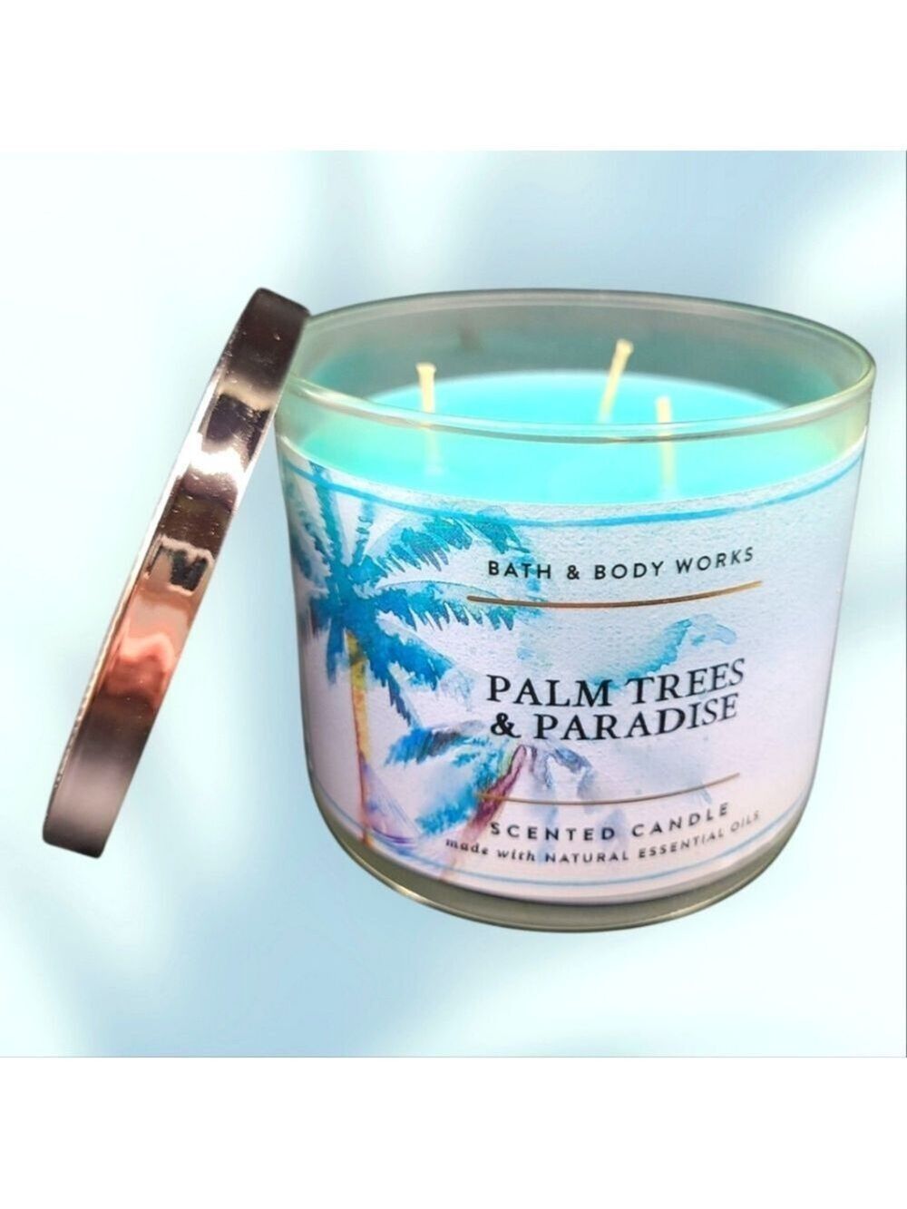PALM TREES & PARADISE 3-WICK CANDLE BY BATH & BODY WORKS